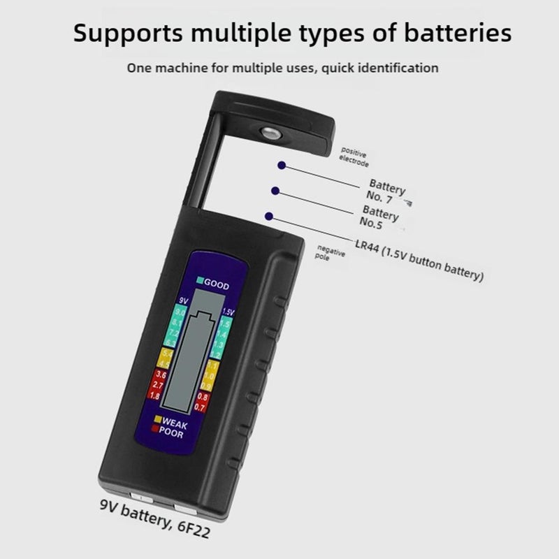 Digital Battery Tester Checker, Battery Volt Checker, Household Battery Checker, No.5, No. 7, 1.5v Button Battery Tester, Dry Battery Tester, Multifunctional Simple Battery Volt Tester Monitor - Image 4